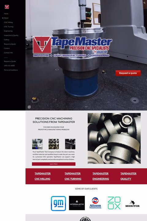 Tapemaster-Tool Homepage 1440px