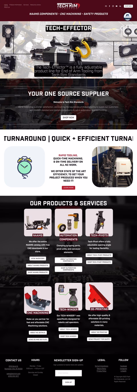 Tech-Rim-Standards Homepage 1440px