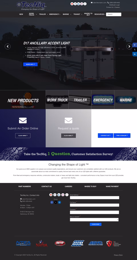 Tecniq Homepage 1440px