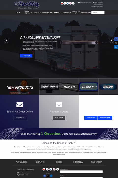 Tecniq Homepage 1440px