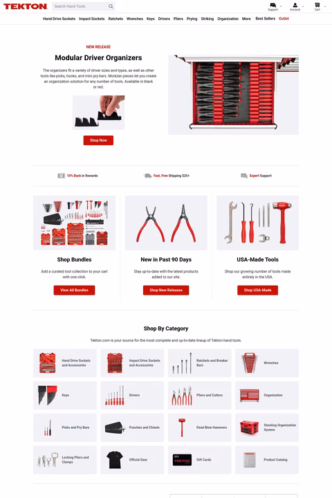 Tekton Homepage 1440px