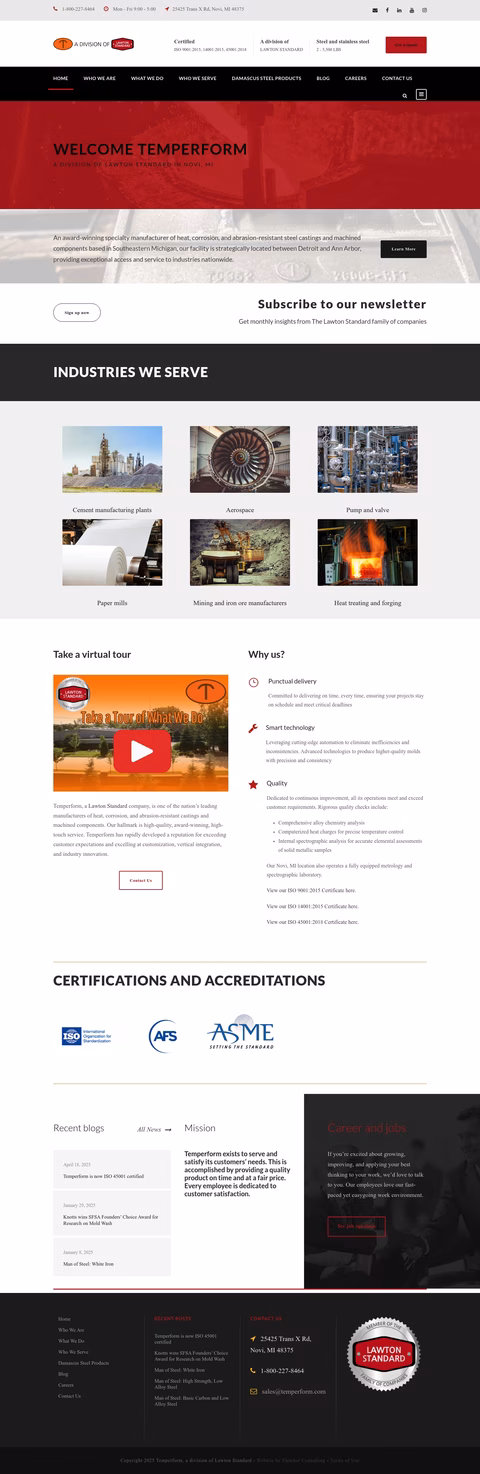 Temperform Homepage 1440px