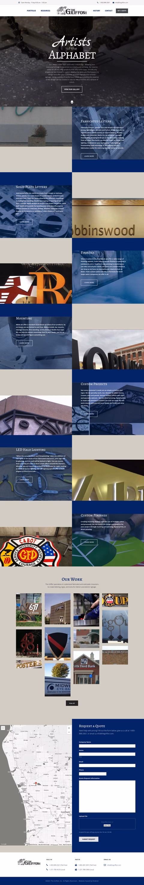 The-Griffon-Inc Homepage 1440px