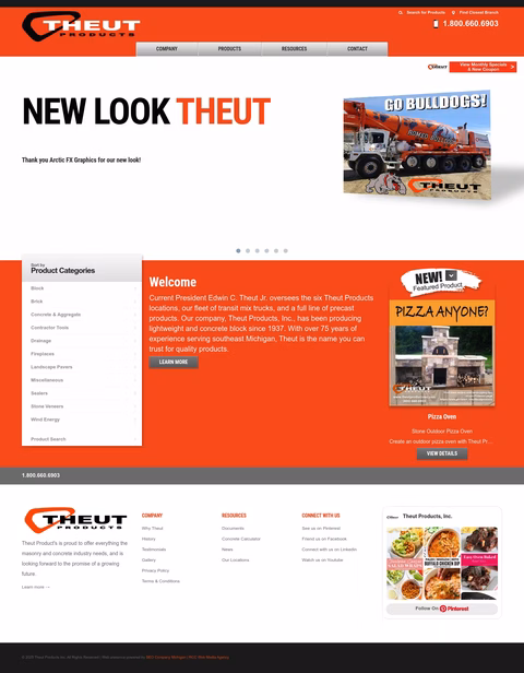 Theut-Products Homepage 1440px