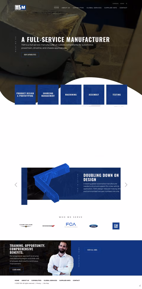 Tsm-Corporation Homepage 1440px
