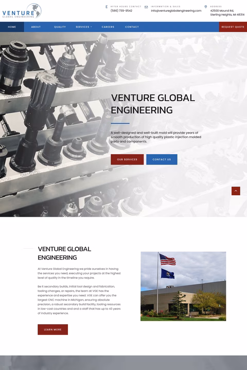 Venture-Global-Engineering Homepage 1440px