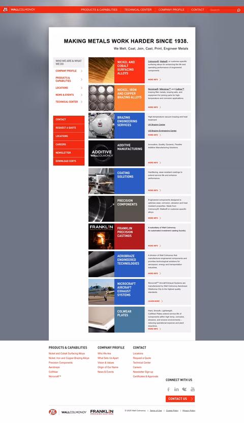 Wall-Colmonoy Homepage 1440px