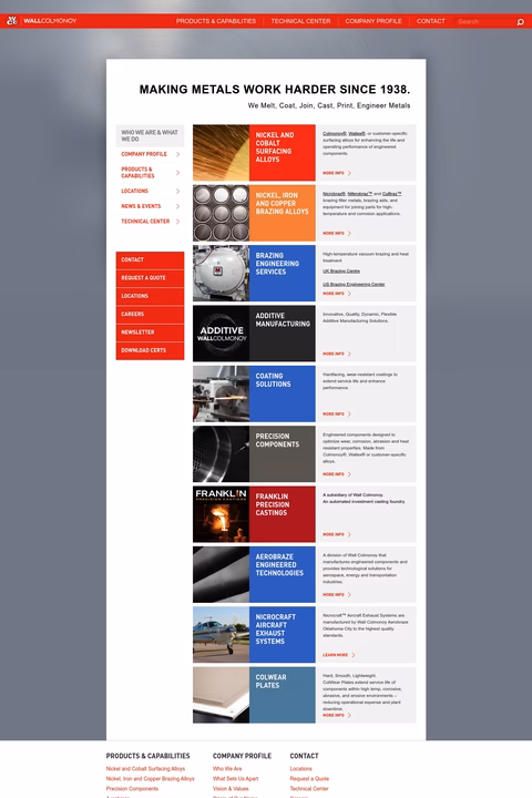 Wall-Colmonoy Homepage 1440px