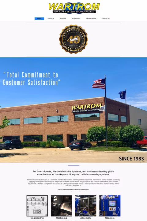 Wartrom Homepage 1440px