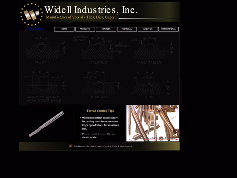 Widell-Industries Homepage 1440px