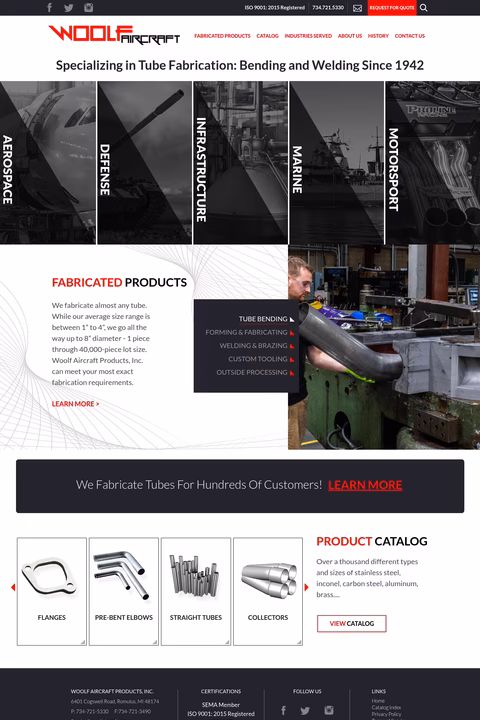 Woolf-Aircraft-Products Homepage 1440px