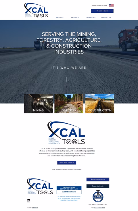 Xcal-Tools Homepage 1440px