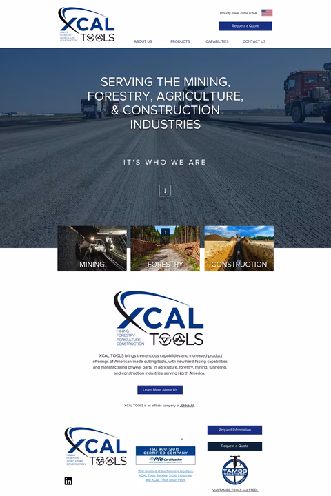 Xcal-Tools Homepage 1440px