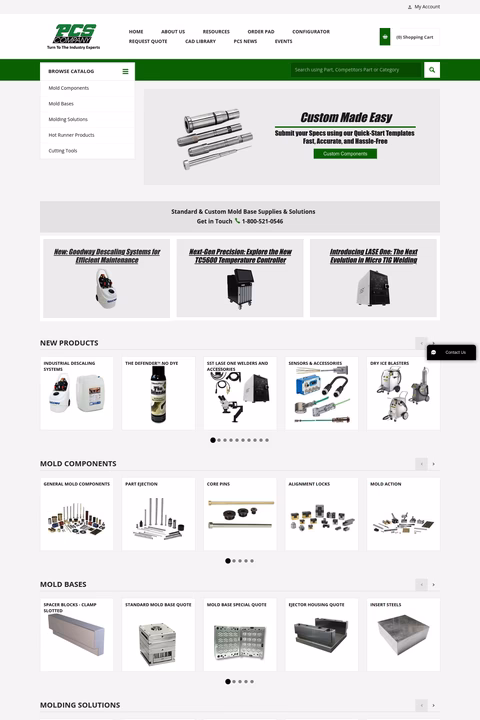Pcs-Company Homepage 1440px
