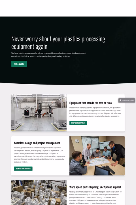 Conair-Group Homepage 1440px