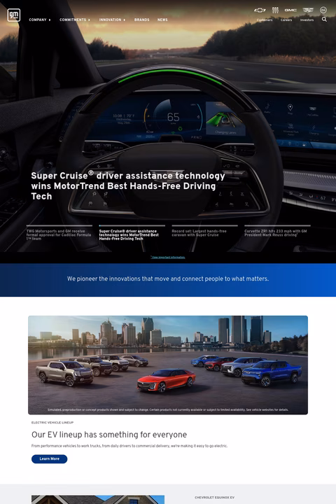 General-Motors Homepage 1440px