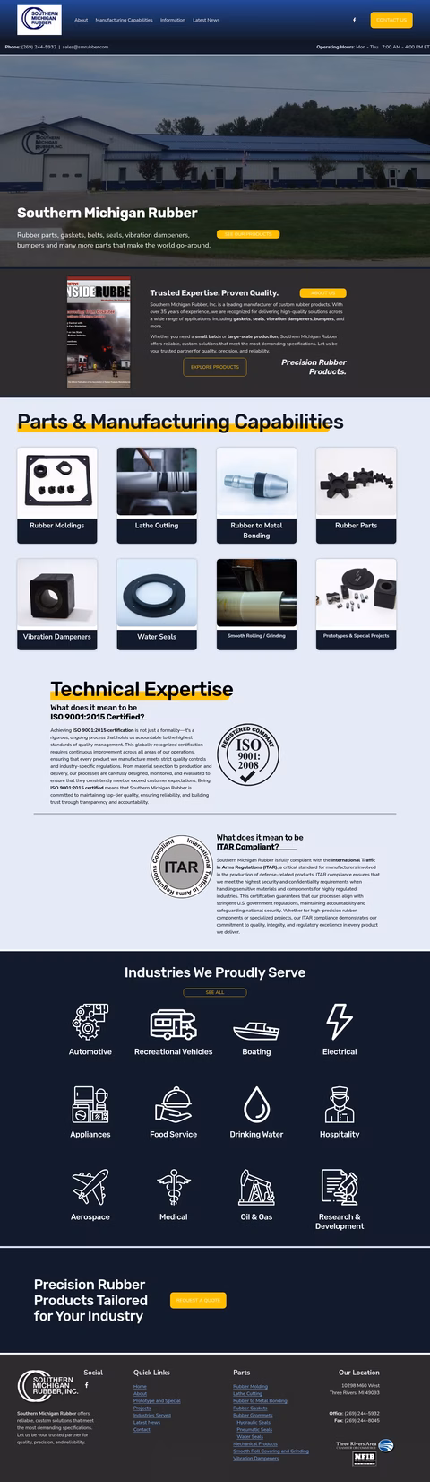 Southern-Michigan-Rubber Homepage 1440px