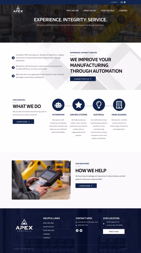 Apex-Controls Homepage 1440px