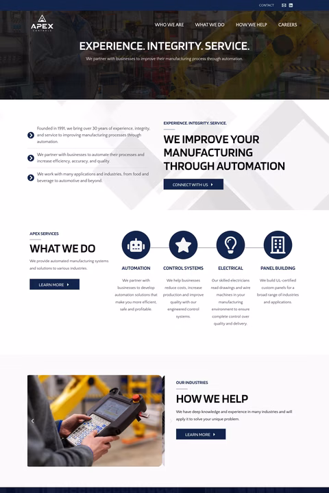 Apex-Controls Homepage 1440px