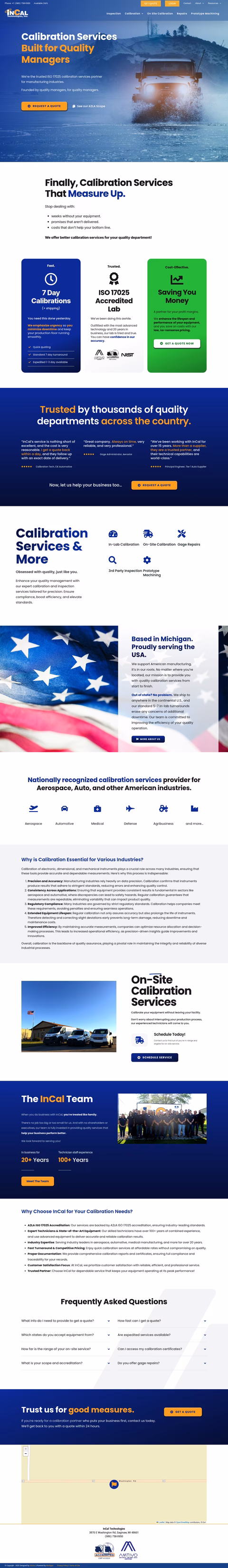 Incal-Technologies Homepage 1440px