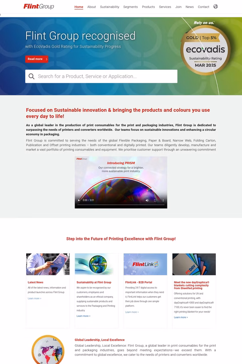 Flint-Group Homepage 1440px