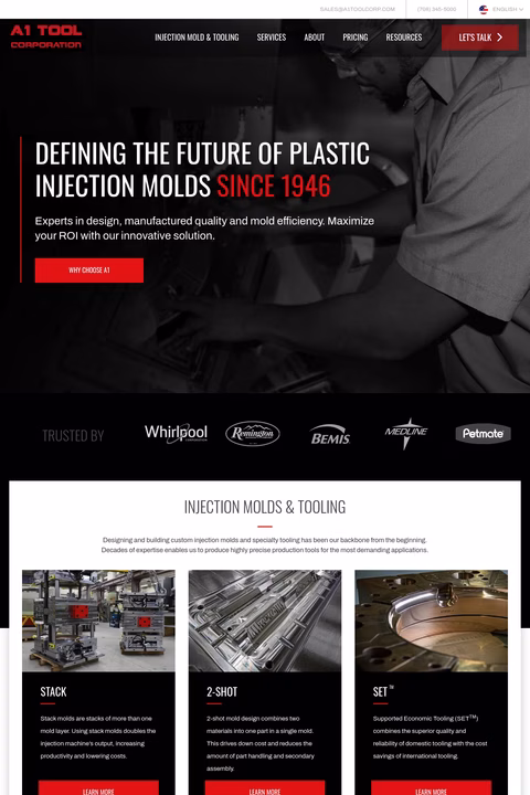 A1 Tool Corporation Homepage1440 Px 427a4548b9e64d2dbc58024b4c675366