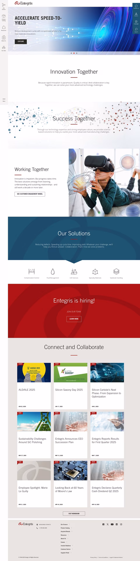 Entegris Homepage 1440px