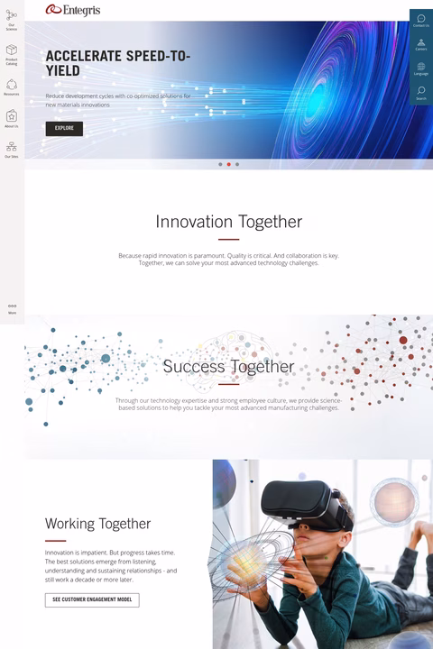 Entegris Homepage 1440px