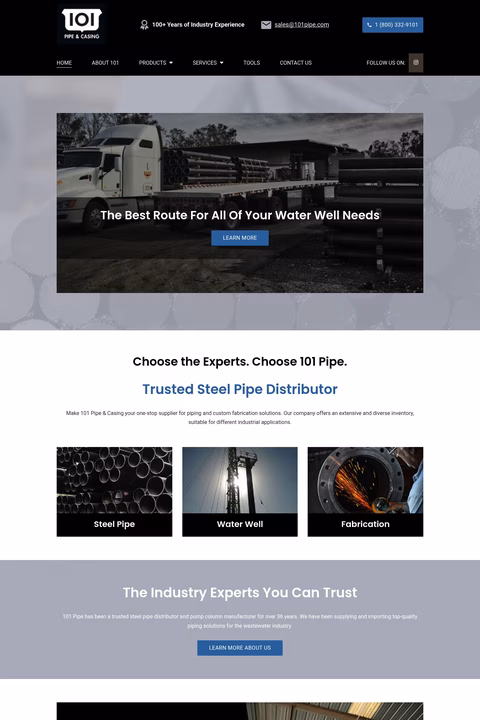 101-Pipe-Casing Homepage 1440px