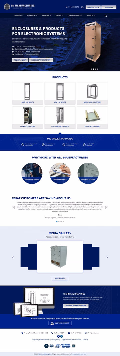 A-J-Manufacturing-2 Homepage 1440px