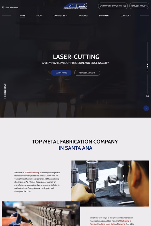 A-Z-Manufacturing-Inc Homepage 1440px