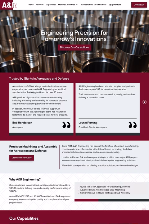A-R-Engineering Homepage 1440px