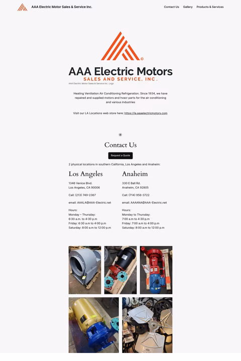 Aaa-Electric-Motor-Sales-Services Homepage 1440px