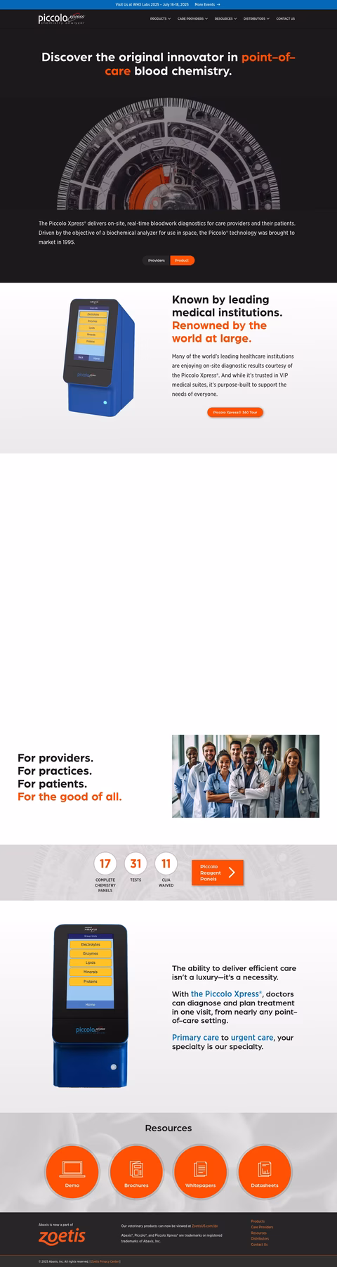 Abaxis Homepage 1440px