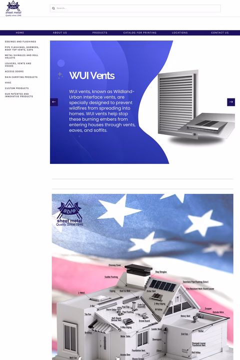 Able-Metal Homepage 1440px