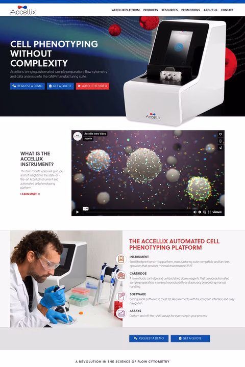 Accellix Homepage 1440px