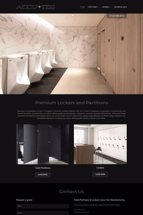 Accutec-Manufacturing Homepage 1440px