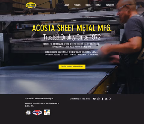Acosta-Sheet-Metal-Manufacturing Homepage 1440px