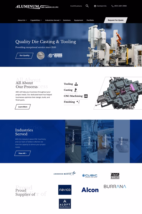 Adc-Company Homepage 1440px