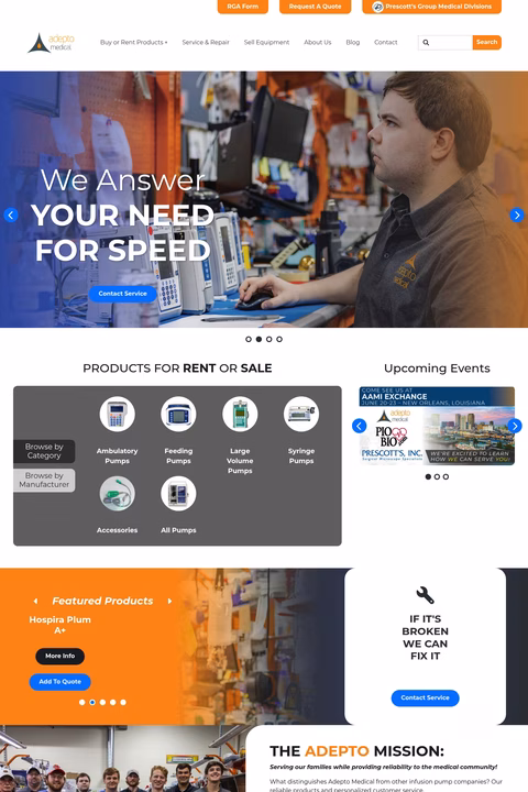 Adepto-Medical Homepage 1440px