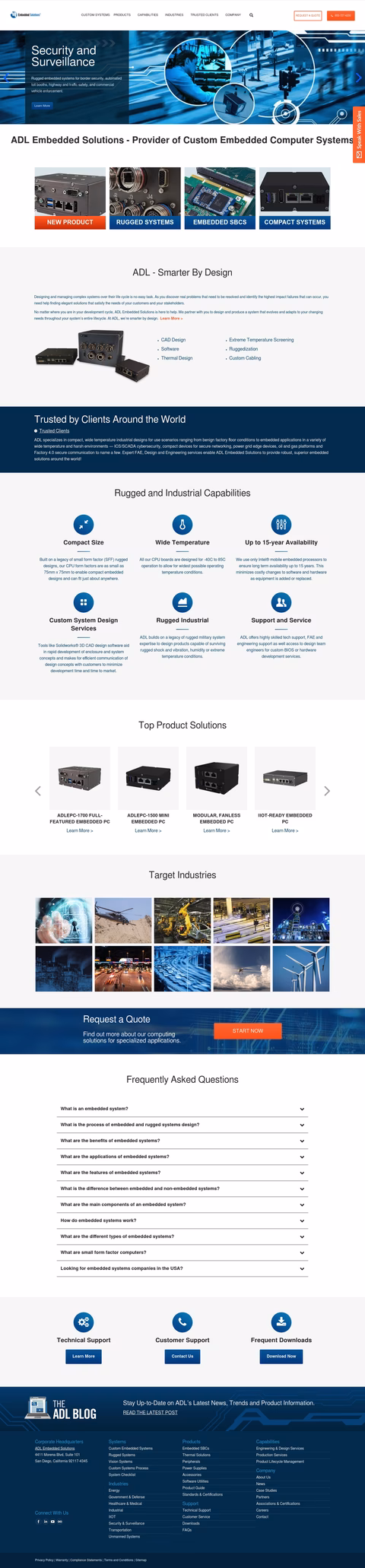 Adl-Embedded-Solutions Homepage 1440px