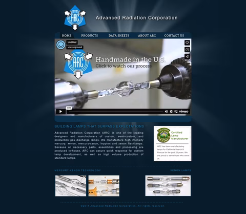 Advanced-Radiation-Corporation Homepage 1440px