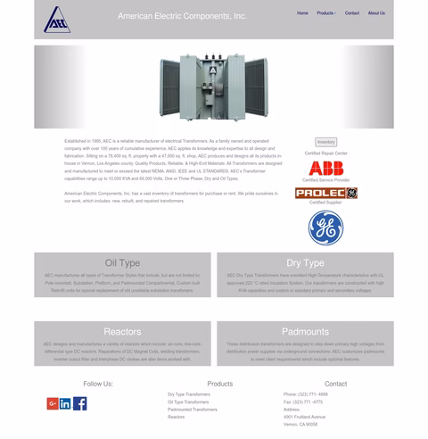 Aec-Inc Homepage 1440px