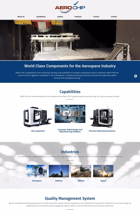 Aero-Chip Homepage 1440px