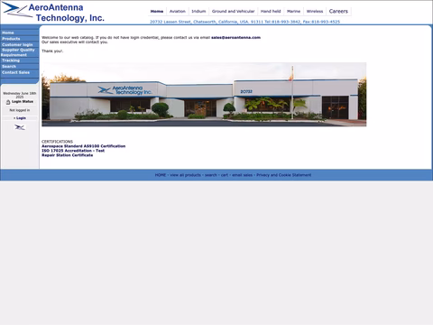 Aeroantenna-Technology Homepage 1440px