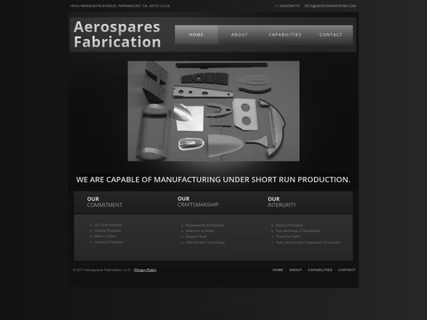 Aerospares-Fabrication Homepage 1440px