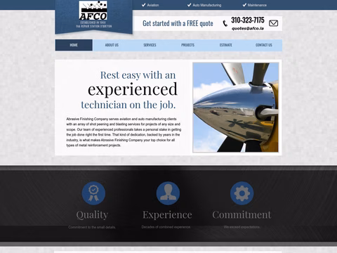 Afco Homepage 1440px