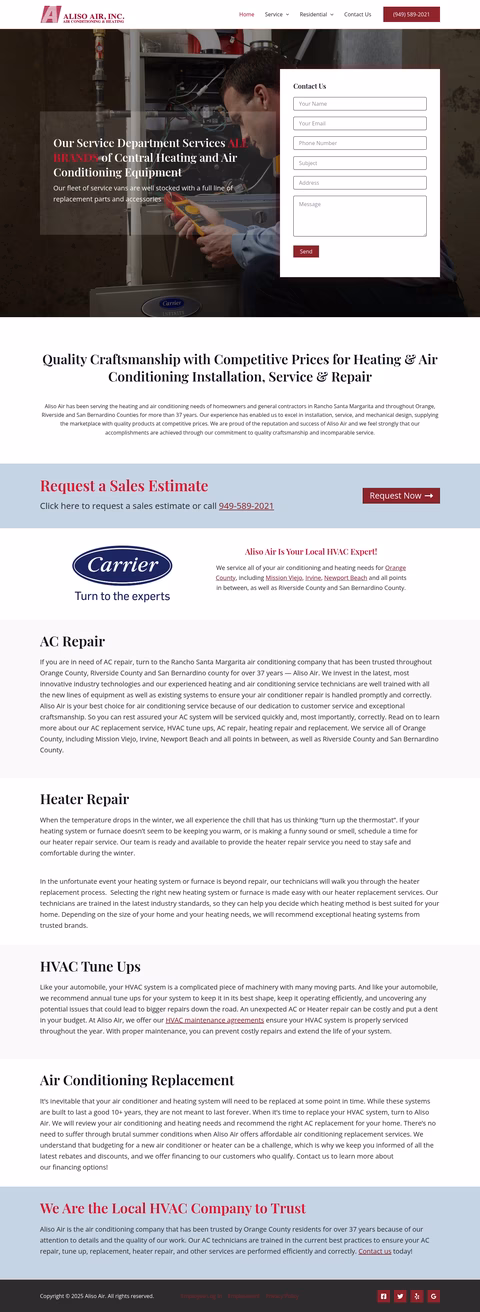 Aliso-Air Homepage 1440px