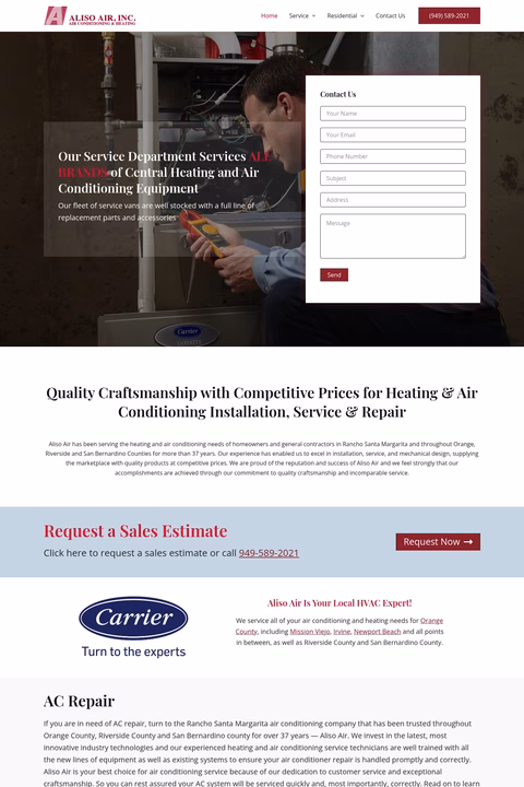 Aliso-Air Homepage 1440px