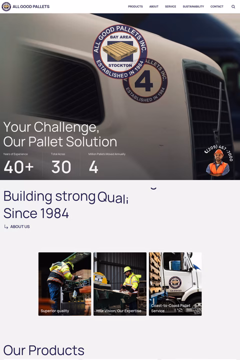 All-Good-Pallets Homepage 1440px